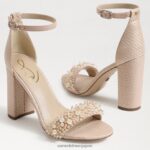 jp Sam Edelman 女性 ヤロ ペルラ ブロックヒールサンダル 暖かい日焼け 4NFV0P617 履物 - Image 7