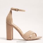 jp Sam Edelman 女性 ヤンシーアンクルストラップサンダル オートミール 4NFV0P775 履物 - Image 2