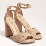 jp Sam Edelman 女性 ヤンシーアンクルストラップサンダル オートミール 4NFV0P775 履物
