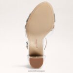 jp Sam Edelman 女性 ヤンシーアンクルストラップサンダル ソフトシルバー 4NFV0P771 履物 - Image 6