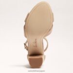 jp Sam Edelman 女性 ヤンシーアンクルストラップサンダル オートミール 4NFV0P775 履物 - Image 6