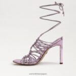 jp Sam Edelman 女性 ライラ レースアップ スティレット サンダル ライラッククォーツ 4NFV0P440 履物 - Image 4
