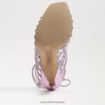jp Sam Edelman 女性 ライラ レースアップ スティレット サンダル ライラッククォーツ 4NFV0P440 履物 - Image 6