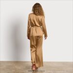 jp Sam Edelman 女性 ライラブレザー シャンパンサテン 4NFV0P1294 衣服 - Image 4