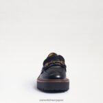 jp Sam Edelman 女性 ラウルズ ラグソール ローファー 黒い光沢のある箱 4NFV0P428 履物 - Image 3