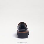jp Sam Edelman 女性 ラウルズ ラグソール ローファー 黒い光沢のある箱 4NFV0P428 履物 - Image 5