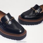 jp Sam Edelman 女性 ラウルズ ラグソール ローファー 黒い光沢のある箱 4NFV0P428 履物 - Image 7