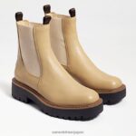 jp Sam Edelman 女性 ラグナチェルシーブーツ ゴマ革 4NFV0P460 履物