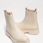 jp Sam Edelman 女性 ラグナチェルシーブーツ モダンなアイボリーレザー 4NFV0P458 履物 - Image 7