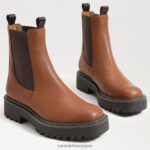 jp Sam Edelman 女性 ラグナチェルシーブーツ 黄褐色 4NFV0P461 履物 - Image 7