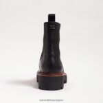 jp Sam Edelman 女性 ラグナチェルシーブーツ 黒い革 4NFV0P459 履物 - Image 5