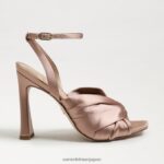 jp Sam Edelman 女性 ラベンダーのストラップヒール プラリネサテン 4NFV0P948 履物 - Image 2