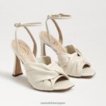 jp Sam Edelman 女性 ラベンダーのストラップヒール モダンなアイボリー 4NFV0P950 履物