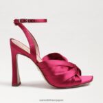 jp Sam Edelman 女性 ラベンダーのストラップヒール ラズベリーサテン 4NFV0P949 履物 - Image 2
