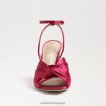 jp Sam Edelman 女性 ラベンダーのストラップヒール ラズベリーサテン 4NFV0P949 履物 - Image 3