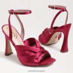 jp Sam Edelman 女性 ラベンダーのストラップヒール ラズベリーサテン 4NFV0P949 履物 - Image 7