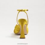 jp Sam Edelman 女性 ラベンダーのストラップヒール 黄土色のサテン 4NFV0P947 履物 - Image 5