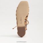 jp Sam Edelman 女性 ララグラディエーターサンダル キャメル 4NFV0P608 履物 - Image 6