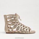 jp Sam Edelman 女性 ララグラディエーターサンダル 金箔 4NFV0P945 履物 - Image 2