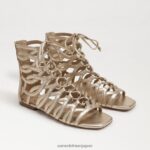 jp Sam Edelman 女性 ララグラディエーターサンダル 金箔 4NFV0P945 履物