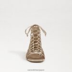 jp Sam Edelman 女性 ララグラディエーターサンダル 金箔 4NFV0P945 履物 - Image 3