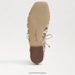 jp Sam Edelman 女性 ララグラディエーターサンダル 金箔 4NFV0P945 履物 - Image 6