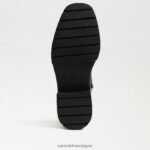 jp Sam Edelman 女性 リディア・オーバー・ザ・ニー・ブーツ ブラックパテント 4NFV0P880 履物 - Image 6