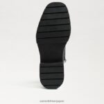 jp Sam Edelman 女性 リディア・オーバー・ザ・ニー・ブーツ 黒い革 4NFV0P879 履物 - Image 6