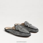 jp Sam Edelman 女性 リニーグリッツのビットローファーミュール 黒いスエード 4NFV0P780 履物