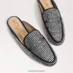jp Sam Edelman 女性 リニーグリッツのビットローファーミュール 黒いスエード 4NFV0P780 履物 - Image 7