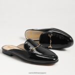 jp Sam Edelman 女性 リニービットラバ ブラックパテント 4NFV0P84 履物 - Image 7