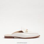 jp Sam Edelman 女性 リニービットラバ 明るい白い革 4NFV0P80 履物 - Image 2