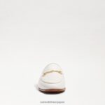 jp Sam Edelman 女性 リニービットラバ 明るい白い革 4NFV0P80 履物 - Image 3