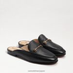 jp Sam Edelman 女性 リニービットラバ 黒い革 4NFV0P79 履物