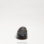 jp Sam Edelman 女性 リニービットラバ 黒い革 4NFV0P79 履物 - Image 3