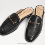 jp Sam Edelman 女性 リニービットラバ 黒い革 4NFV0P79 履物 - Image 7