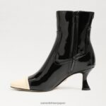 jp Sam Edelman 女性 リビアブーツ ブラック/モダンアイボリー 4NFV0P848 履物 - Image 4