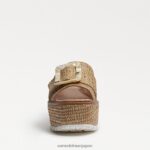jp Sam Edelman 女性 リヴィ エスパドリーユ ウェッジ サンダル ダークナチュラル 4NFV0P339 履物 - Image 3