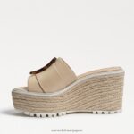 jp Sam Edelman 女性 リヴィ エスパドリーユ ウェッジ サンダル 夏の砂 4NFV0P341 履物 - Image 4