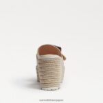 jp Sam Edelman 女性 リヴィ エスパドリーユ ウェッジ サンダル 夏の砂 4NFV0P341 履物 - Image 5