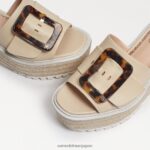 jp Sam Edelman 女性 リヴィ エスパドリーユ ウェッジ サンダル 夏の砂 4NFV0P341 履物 - Image 7