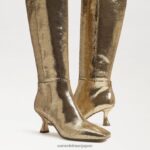 jp Sam Edelman 女性 リーニーハイブーツ 金鉱 4NFV0P822 履物 - Image 7