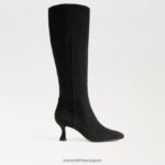 jp Sam Edelman 女性 リーニーハイブーツ 黒いスエード 4NFV0P825 履物 - Image 2