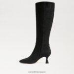 jp Sam Edelman 女性 リーニーハイブーツ 黒いスエード 4NFV0P825 履物 - Image 4