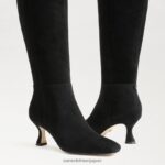 jp Sam Edelman 女性 リーニーハイブーツ 黒いスエード 4NFV0P825 履物 - Image 7