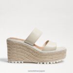 jp Sam Edelman 女性 ルカウェッジサンダル モダンなアイボリー 4NFV0P757 履物 - Image 2