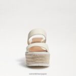 jp Sam Edelman 女性 ルカウェッジサンダル モダンなアイボリー 4NFV0P757 履物 - Image 3