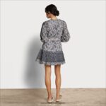 jp Sam Edelman 女性 レイニーミニドレス 青い花柄 4NFV0P1204 衣服 - Image 4