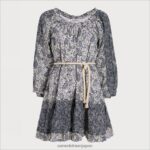 jp Sam Edelman 女性 レイニーミニドレス 青い花柄 4NFV0P1204 衣服 - Image 5