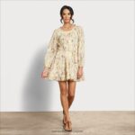 jp Sam Edelman 女性 レイニーミニドレス 黄色の花 4NFV0P1181 衣服